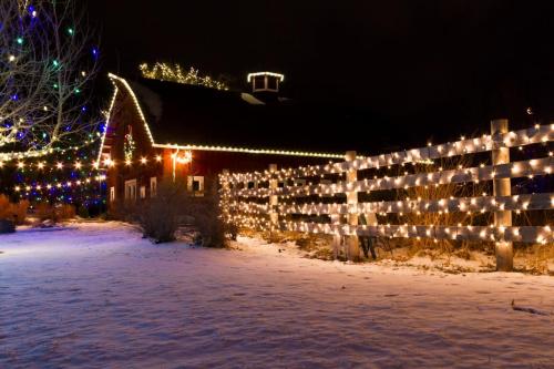 this image shows Fair Oaks Residential Christmas lights in Sacramento, CA