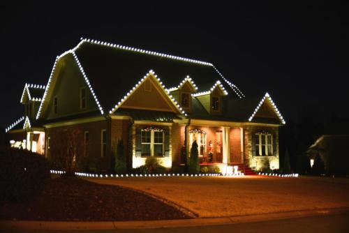 this image shows Christmas lights in Sacramento, CA